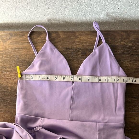 New Evening High Front slits Maxi Lavender Dress - Picture 8 of 11